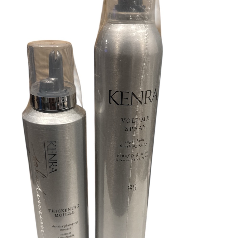 Kenra Silver Volume Spray and Thickening Mousse Set